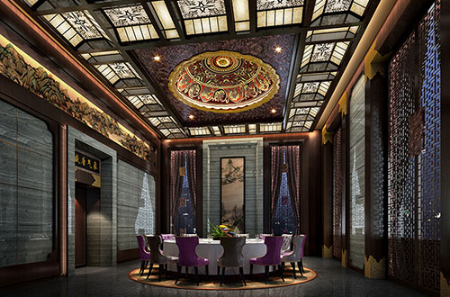 科尔沁左翼中低调奢华的新中式酒店设计效果图